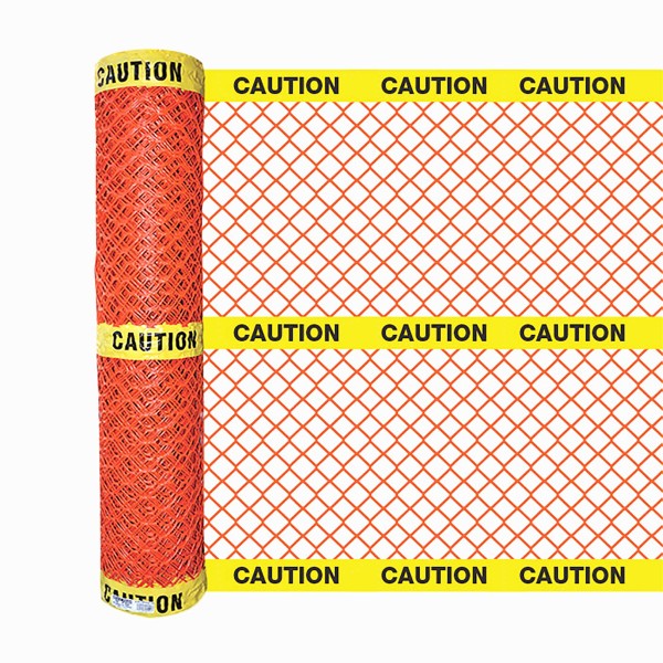 Resinet BFCT504XY Caution Barrier Fence 4' x 50' Roll (Orange)