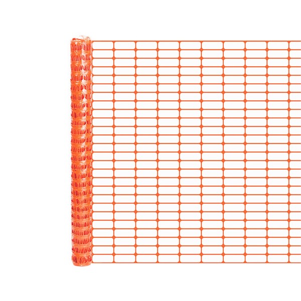 Resinet OL1648300 Lightweight Crowd Control Fence 4' x 300' Roll - Orange 