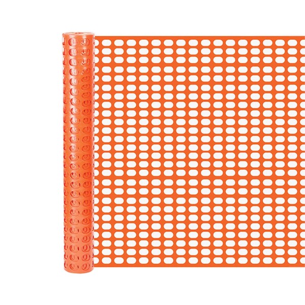 Resinet 4' x 50' Snow Fence w/ Installation Instructions - 14 lbs (Orange)