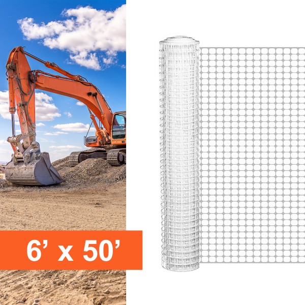 Resinet SM407250 - Heavyweight Square Mesh Construction Barrier Fence