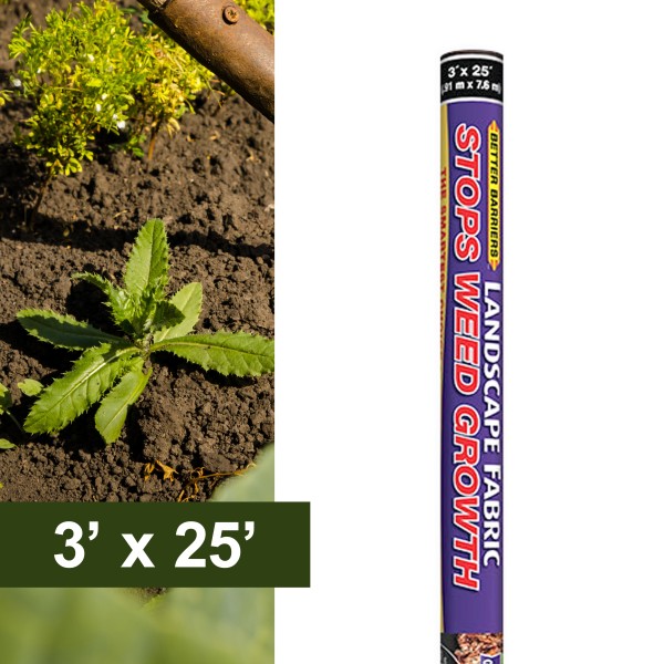 Resinet-Quest Weed Barrier Landscaping Fabric Roll | 3' x 25' (Landscaping/Hardscaping)
