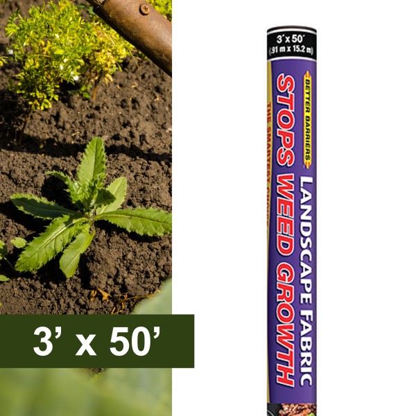 Resinet-Quest Weed Barrier Landscaping Fabric | 3' x 50' (Landscaping/Hardscaping)