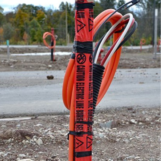 Resinet 6" x 1000' R35M61000CELBB-6 4 MIL Caution Buried Electric Line Below - (Red) 