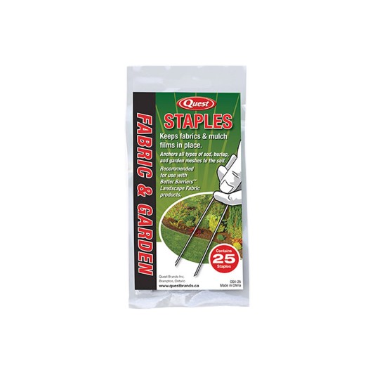Resinet GS4-25 - 4" x 1" Fence and Garden Staples (25 Pack)