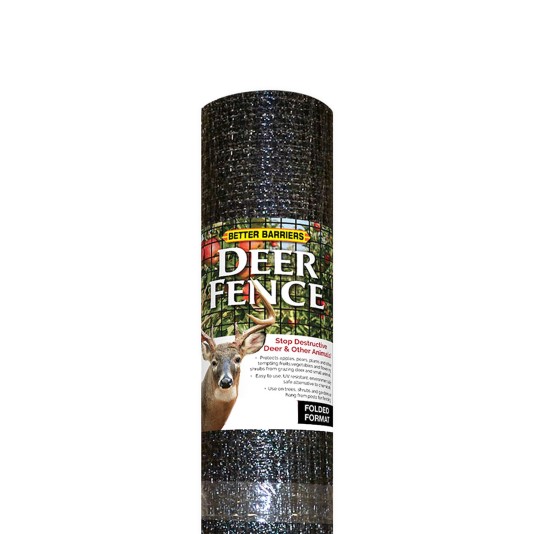 Resinet HDF725 - 7' x 25' Biaxially Oriented Mesh Deer Fence - 3/4" x 1/2" Mesh (Black)