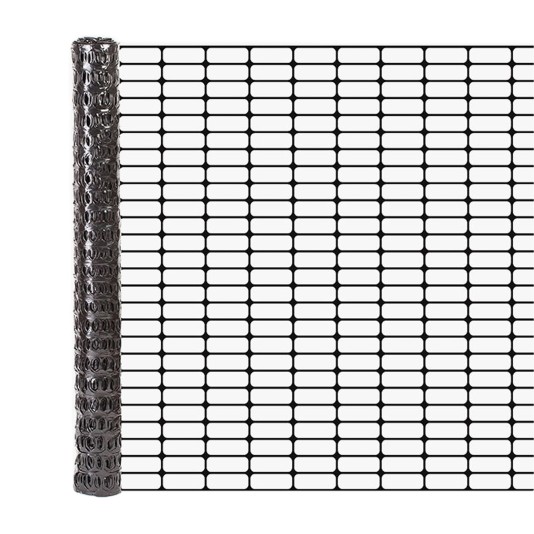 Resinet OL3048100 Lightweight Flat Oriented Barrier Fence 4' x 100' - Black