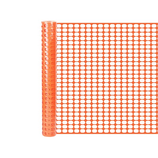 Resinet SL2148100 Oriented Flat Mesh Barrier Fence 4' x 100' - Orange 