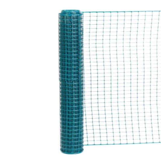 Resinet Heavy Duty Square Mesh Crowd Control Barrier Fence Roll | 6' x 100' - Green