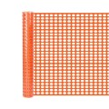 Resinet-Quest Orinented Oval Mesh Poly Snow Drift Control Fence Roll | 4' x 100' - Orange (Default)