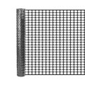 Resinet-Quest Heavy-Duty Square Mesh Crowd Control Barrier Fence Roll | 6' x 100' - Black (Fence)