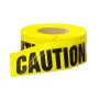 Resinet CAUTION Barricade Barrier Warning Tape - 1.5 Mil Thick (3" x 1000' Roll) - Yellow