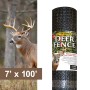 Resinet-Quest Biaxially Oriented Mesh Deer Fence Roll | 0.75" x 0.50" Mesh | 7' x 100' - Black