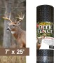 Resinet-Quest Biaxially Oriented Mesh Deer Fence Roll | 0.75" x 0.50" Mesh | 7' x 25' - Black
