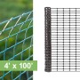 Resinet-Quest Lightweight Multi-Purpose Flat Oriented Oval Mesh Barrier Fence Roll | 4' x 100' - Black