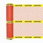 Resinet BFCT504XY - Heavyweight Diamond Mesh Barricade Caution Fence (4' x 50' Roll) - Orange