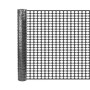 Resinet SLM404850 - Heavy Duty Square Mesh Access Control Barrier Fence (4' x 50' Roll) - Black