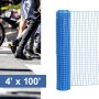 Resinet-Quest Heavy-Duty Mesh Crowd Control Barrier Fence Roll | 4' x 100' Roll - Blue