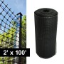 Resinet-Quest Heavy-Duty Multi-Purpose Barrier Fence Bulk Roll | 0.50" Sq. Mesh | 2' x 100' - Black