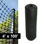 Resinet-Quest Heavy-Duty Multi-Purpose Fence Bulk Roll | 0.50" Sq. Mesh | 4' x 100' - Black