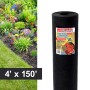 Resinet-Quest Landscaping Fabric Bulk Roll | 4' x 150' - Black