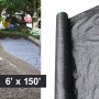 Resinet-Quest Premium Woven Geotextile Landscaping Fabric Roll | 6' x 150' - Black