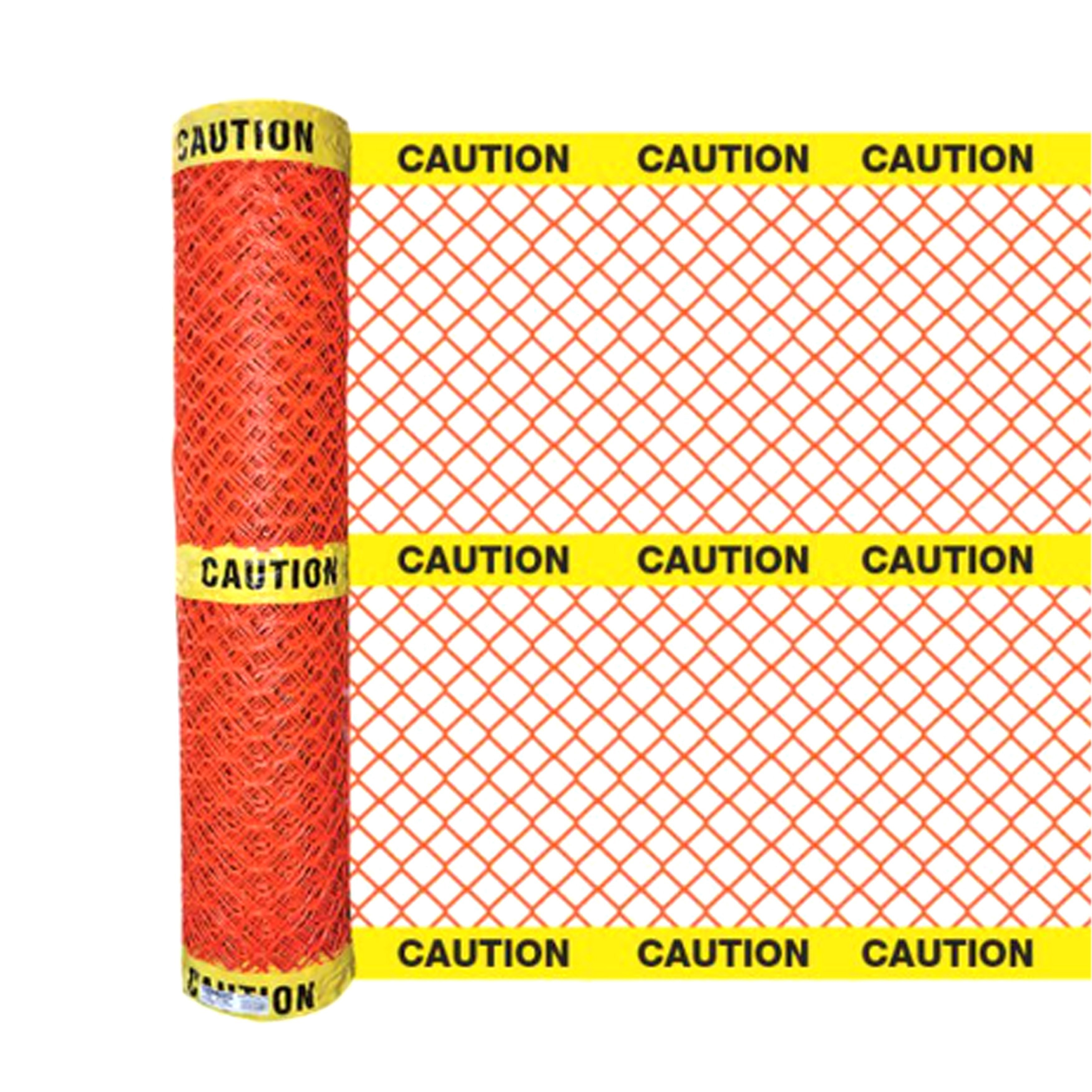 caution printed safety fence