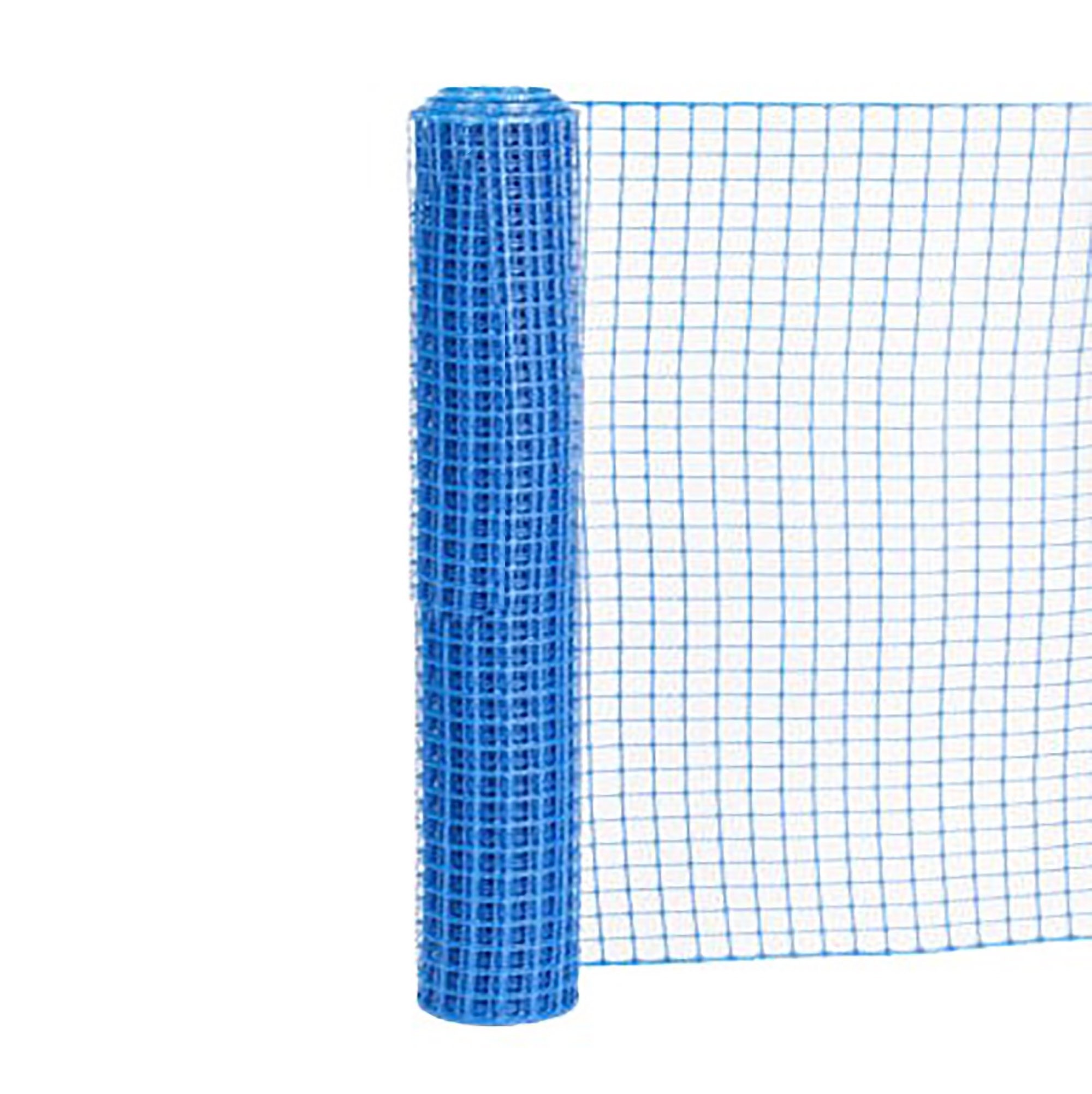 Heavy-Duty Mesh Crowd Control Barrier Fence Roll | 4' x 100' Roll - Blue